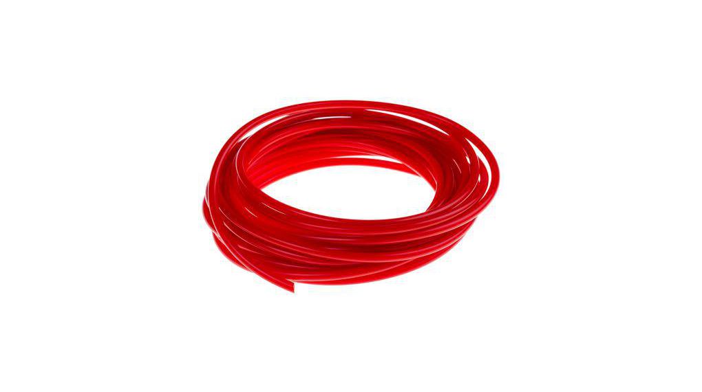 Ronde riem, 90 Shore A, polyurethaan (PUR), 4mm x 5m, Rood